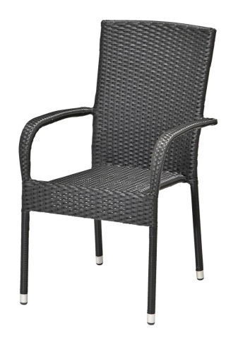 Havestol stabelbar stål/petan