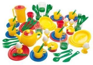 Dantoy Morgenmadssæt Plast. 78 dele. 