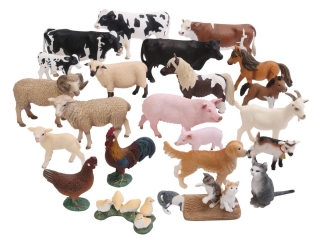 1 SÆT - Schleich Bondegårdsdyr ( 20 stk )