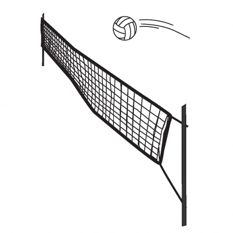 Volley kampnet 9,5x1m