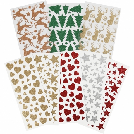 Glitterstickers 0