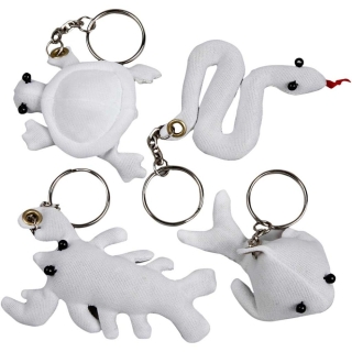 Stoffigurer med nøglering 0