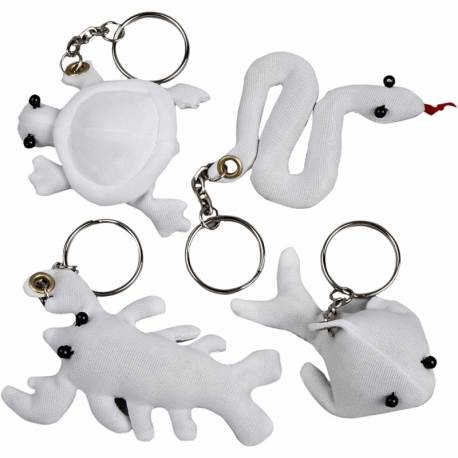 Stoffigurer med nøglering 0