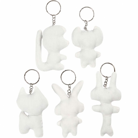 Stoffigurer med nøglering 0