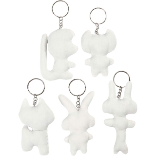 Stoffigurer med nøglering 0