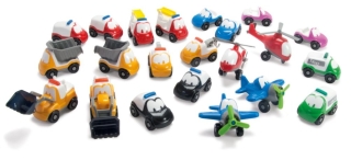 Dantoy, 48 stk små biler ( 8-9 cm)