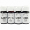 Batikfarve, marineblå, grøn, pink, majsgul, 4x50 ml/ 1 pk. 2