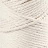 Macramé-reb, L: 55 m, diam. 4 mm, råhvid, 330 g/ 1 rl. 0