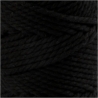 Macramé-reb, L: 55 m, diam. 4 mm, sort, 330 g/ 1 rl. 0