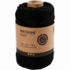 Macramé-reb, L: 55 m, diam. 4 mm, sort, 330 g/ 1 rl. 2