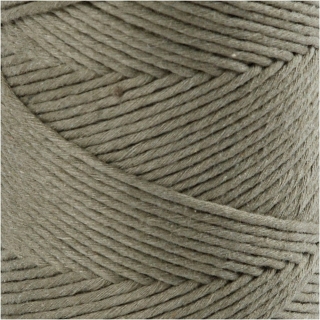 Macramé snor, L: 198 m, diam. 2 mm, mos grøn, 330 g/ 1 rl. 0