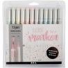 Sketch Marker, streg 1+2-5 mm, pastelfarver, 12 stk./ 1 pk. 1