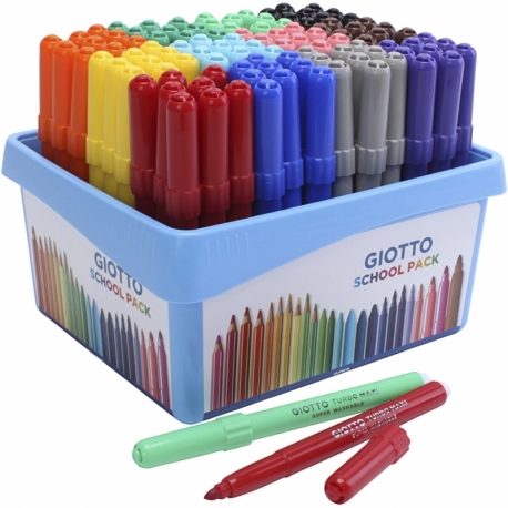 GIOTTO tuscher, streg 5 mm, ass. farver, 12x9 stk./ 1 pk. 0