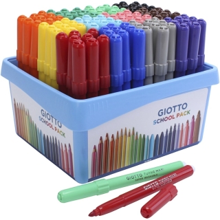 GIOTTO tuscher, streg 5 mm, ass. farver, 12x9 stk./ 1 pk. 0