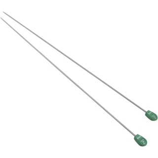 Strikkepinde i aluminium, 5 par/ 1 pk. 0