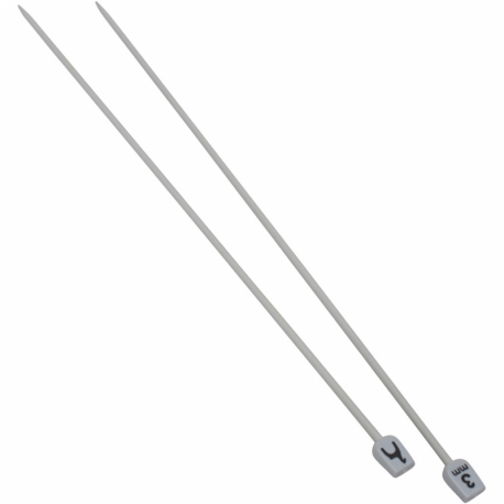 Strikkepinde i aluminium, 5 sæt/ 1 pk. 0