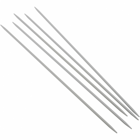 Strømpepinde i aluminium, 5 stk./ 1 pk. 0