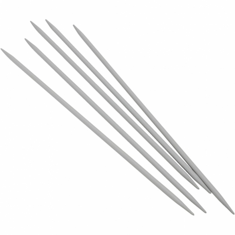 Strømpepinde i aluminium, 5 stk./ 1 sæt 0