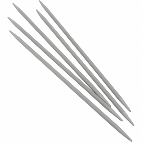 Strømpepinde i aluminium, 5 stk./ 1 sæt 0