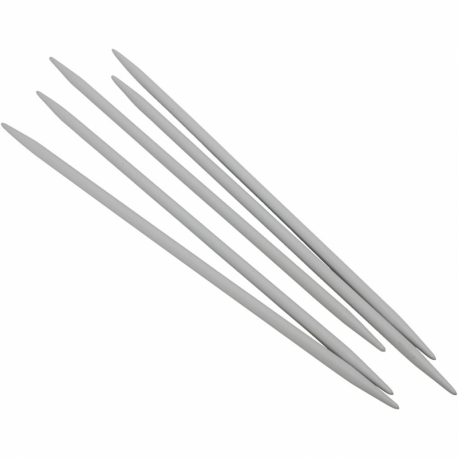 Strømpepinde i aluminium, 5 stk./ 1 sæt 0