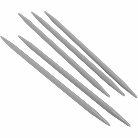 Strømpepinde i aluminium, 5 stk./ 1 sæt 0