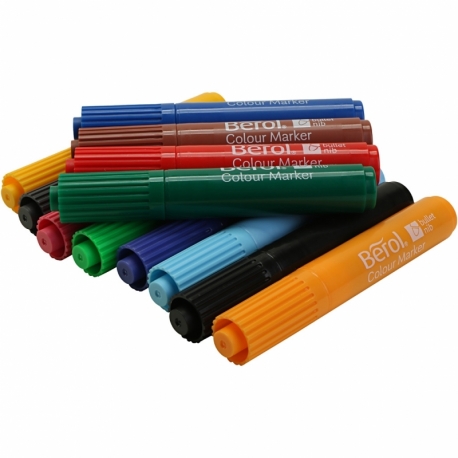 Berol Colourmarker, 12 stk./ 1 stk. 0