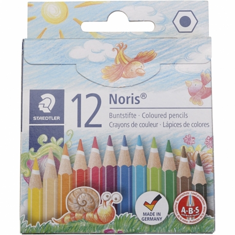 STAEDTLER Noris farveblyanter, ass. farver, 12 ass./ 1 pk. 0