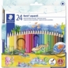 STAEDTLER Noris akvarelfarveblyant, ass. farver, 24 ass./ 1 pk. 0