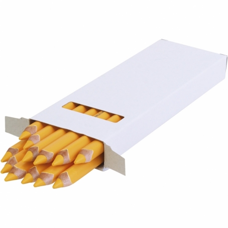 edu kraftige farveblyanter, tykkelse 10 mm, mine 6,25 mm, mørk gul, 12 stk./ 1 pk. 0