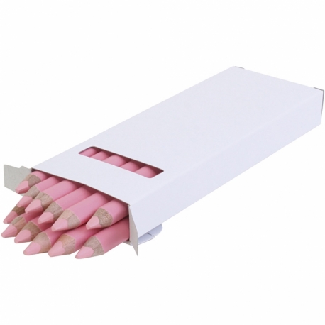 edu kraftige farveblyanter, tykkelse 10 mm, mine 6,25 mm, rosa, 12 stk./ 1 pk. 0