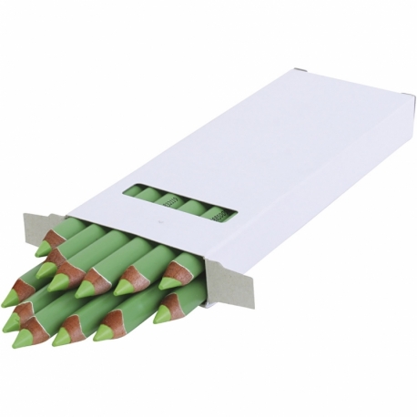 edu kraftige farveblyanter, tykkelse 10 mm, mine 6,25 mm, lys grøn, 12 stk./ 1 pk. 0