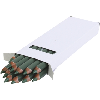 edu kraftige farveblyanter, tykkelse 10 mm, mine 6,25 mm, mørk grøn, 12 stk./ 1 pk. 0