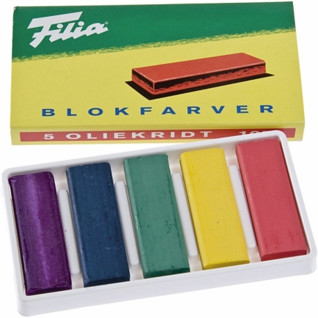 Filia blokfarver, ass. farver, 5 ass./ 1 pk. 0