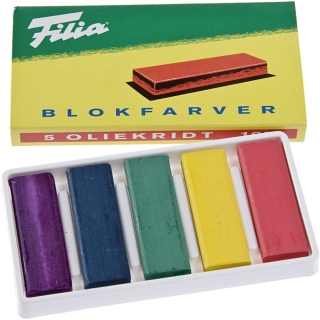 Filia blokfarver, ass. farver, 5 ass./ 1 pk. 0