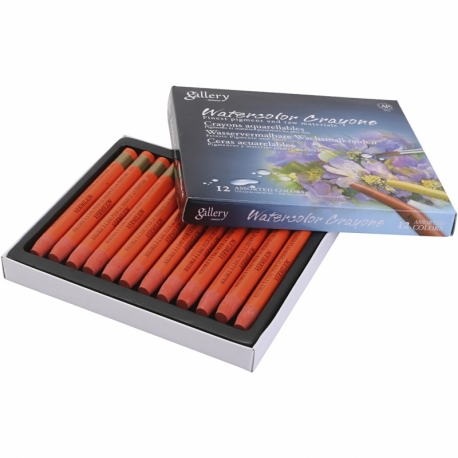 gallery akvarelkridt, vermilion red (333), 12 stk./ 1 pk. 0