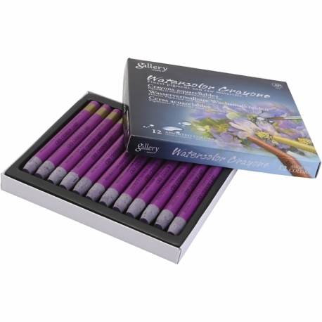 gallery akvarelkridt, rødviolet, 12 stk./ 1 pk. 0