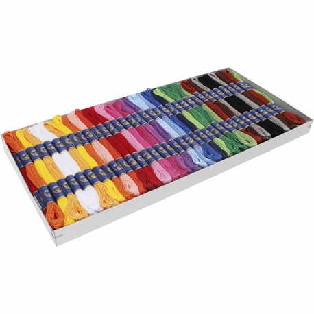 Broderigarn, 6-trådet, 100 stk./ 1 pk. 0