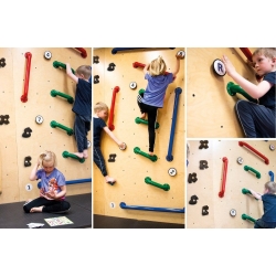 Stor indendørs klatre og læringsvæg