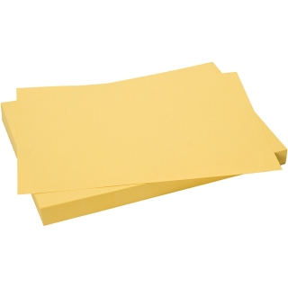 Karton, 50x70 cm, 270 g, solgul, 10 ark/ 1 pk. 0