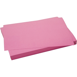 Karton, 50x70 cm, 270 g, gl. rosa, 10 ark/ 1 pk. 0