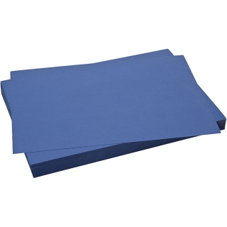 Karton, 50x70 cm, 270 g, midnatsblå, 10 ark/ 1 pk. 0