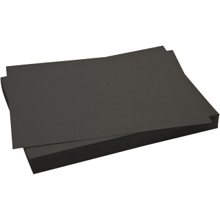 Karton, 50x70 cm, 220 g, sort, 10 ark/ 1 pk. 0