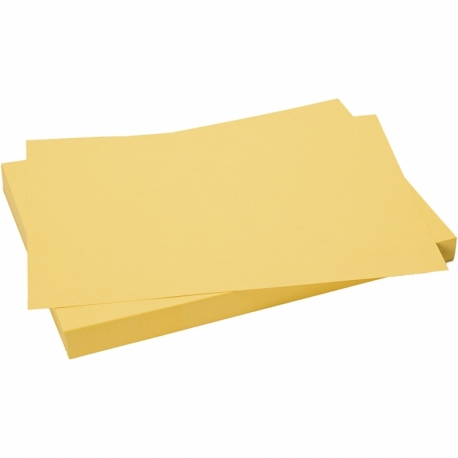Karton, 25x35 cm, 220 g, solgul, 25 ark/ 1 pk. 0