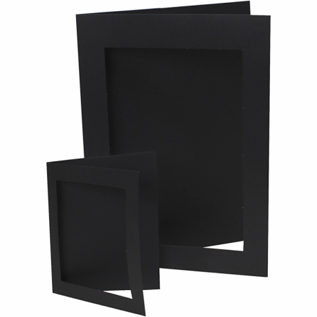 Passepartoutrammer, A4,A6, sort, 200 stk./ 1 pk. 0