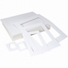 Passepartoutrammer, ovalt hul, firkantet hul, A3,A4,A5, Indhold kan variere, 500 g, off white, 500 stk./ 1 pk. 0