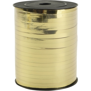 Gavebånd metallic, guld, 400 m/ 1 rl. 0
