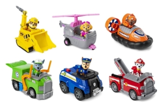 10 STK. PAW PATROL REDNINGSKØRETØJER
