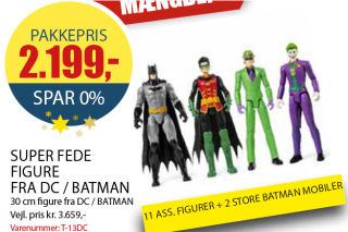 SUPER FEDE FIGURE FRA DC -  BATMAN PAKKE