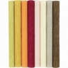 Crepepapir, 25x60 cm, Stræk/crepe: 180%, 105 g, douche farver, 8 ark/ 1 pk. 0