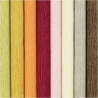Crepepapir, 25x60 cm, Stræk/crepe: 180%, 105 g, douche farver, 8 ark/ 1 pk. 2